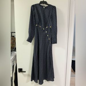 Sandro Printed Long Dress 34